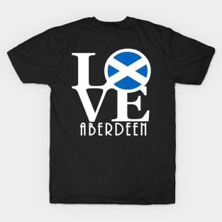 LOVE Aberdeen (white text) T-Shirt